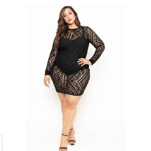 Geometric Mesh Dress